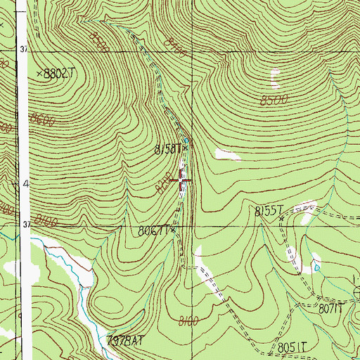 Topographic Map of Quail Tank, AZ