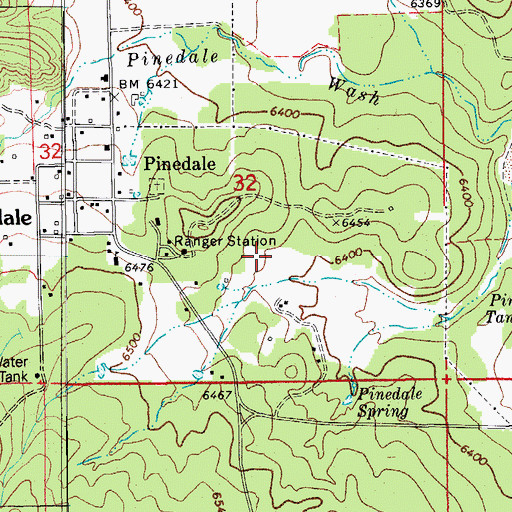 Topographic Map of Pasture Tank, AZ
