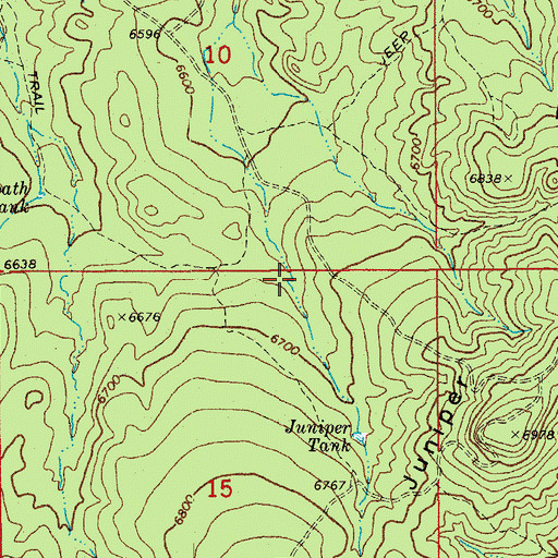 Topographic Map of Colbath Wash Tank, AZ