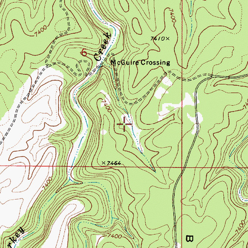 Topographic Map of Whiskey Springs, AZ