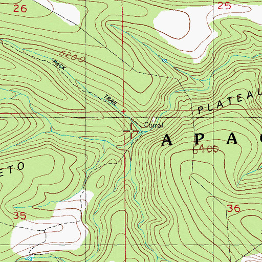 Topographic Map of H L Spring, AZ