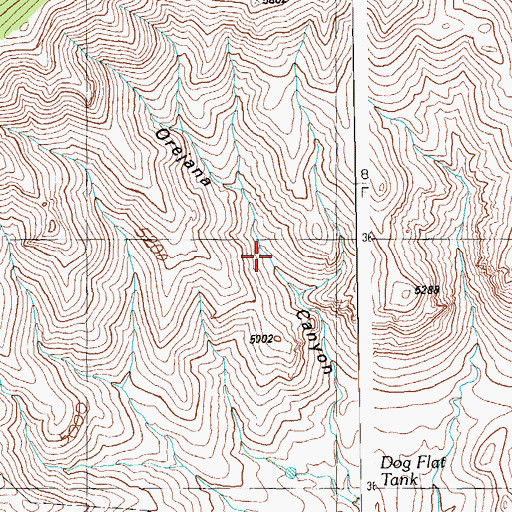 Topographic Map of Red Rock Spring, AZ