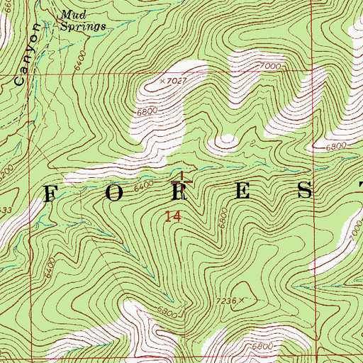 Topographic Map of Sawmill Cabin, AZ