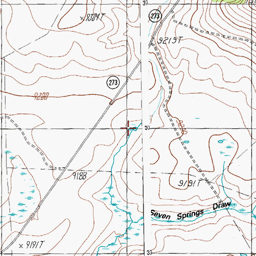 Topographic Map of Stock Tank Number 1, AZ