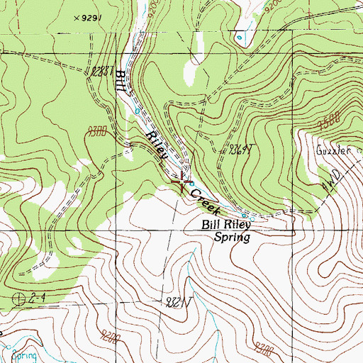 Topographic Map of Bill Riley Tank, AZ