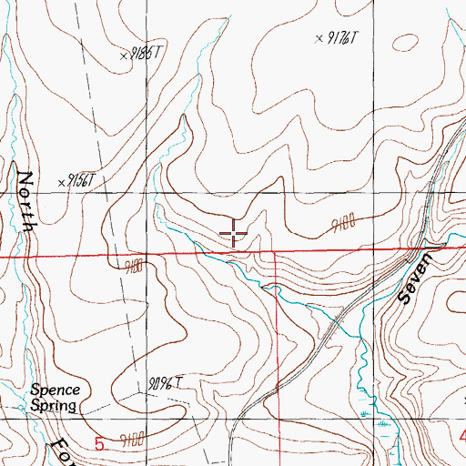 Topographic Map of Alleged Spring, AZ
