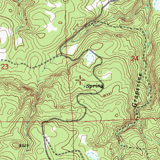 Topographic Map of Bigelow Tank, AZ