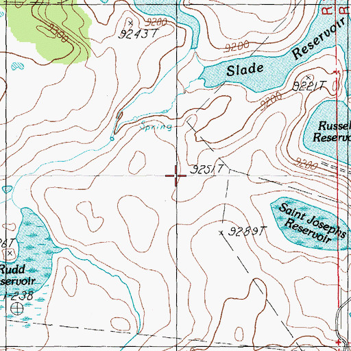 Topographic Map of Lost Spring, AZ