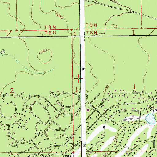 Topographic Map of Thompson Tank, AZ