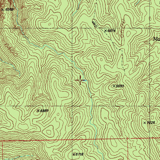 Topographic Map of Blackjack Tank, AZ