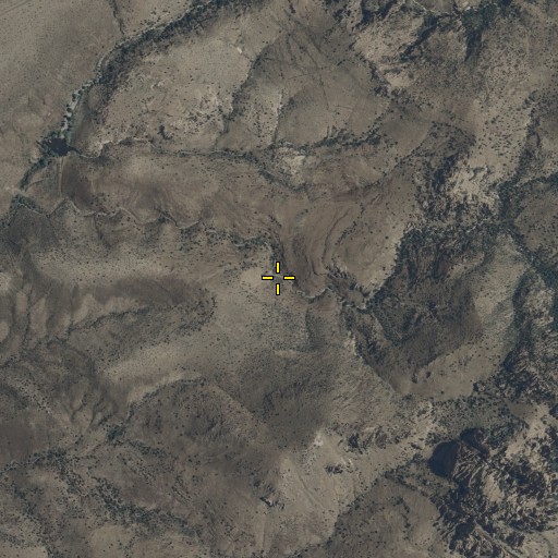 Aerial/Satellite Image of Cottonwood Spring, AZ