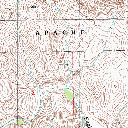 Topographic Map of Garcia Spring, AZ
