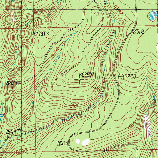Topographic Map of East Fork Horse Tank, AZ