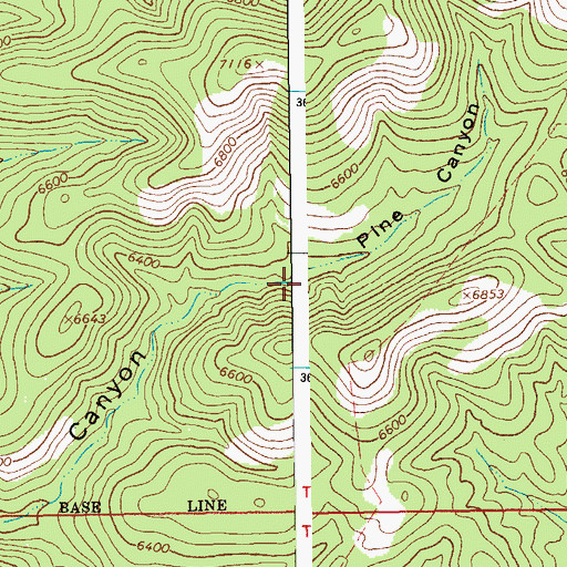 Topographic Map of Bailey Place Corral, AZ