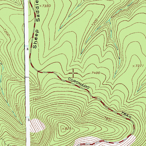 Topographic Map of Engineer Spring, AZ