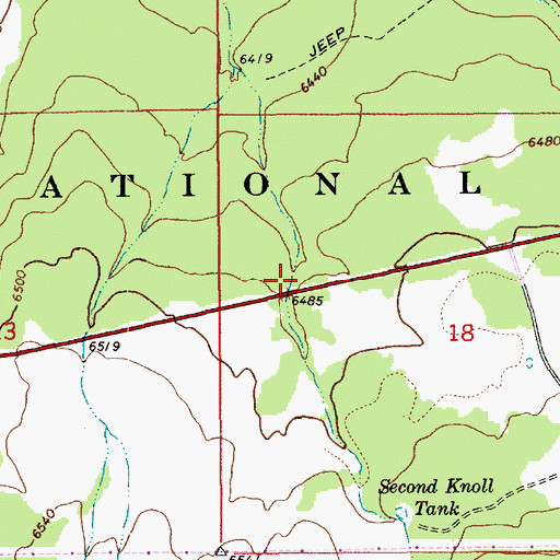 Topographic Map of Underpass Tank, AZ