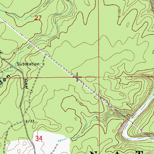 Topographic Map of Fools Hollow Well, AZ