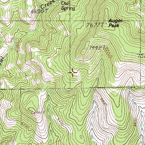Topographic Map of Open Flat Corral, AZ