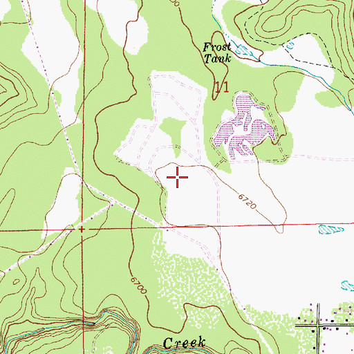 Topographic Map of Jaques Marsh, AZ