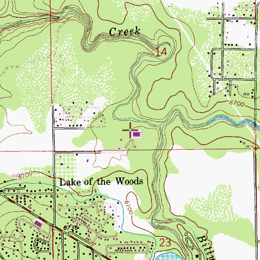 Topographic Map of Pinetop-Lakeside Sanitary Plant, AZ