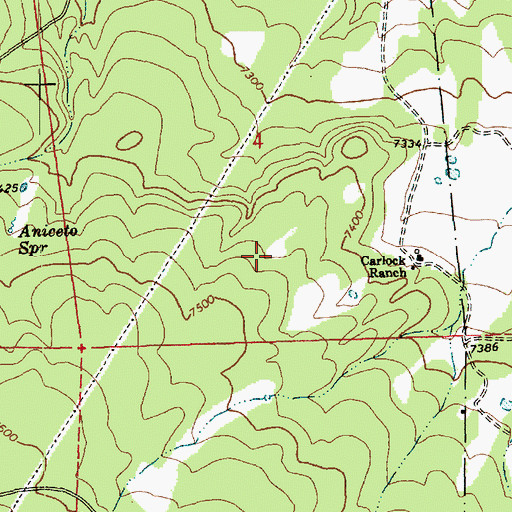 Topographic Map of Goodman Spring, AZ