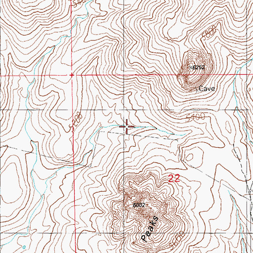 Topographic Map of Deer Basin Spring, AZ