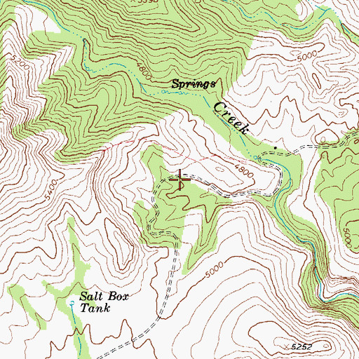 Topographic Map of Burns Tank, AZ