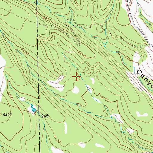 Topographic Map of Basin Tank, NM