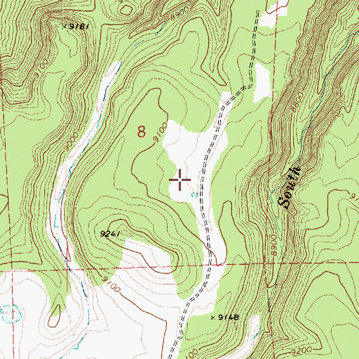 Topographic Map of De Witt Tank, AZ