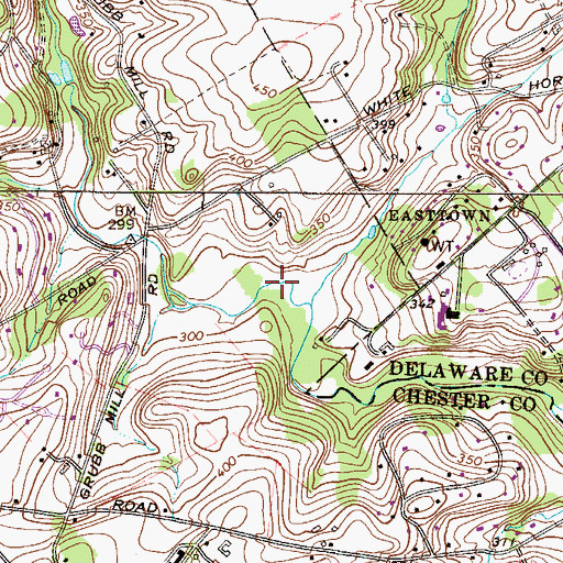 Topographic Map of James Run, PA