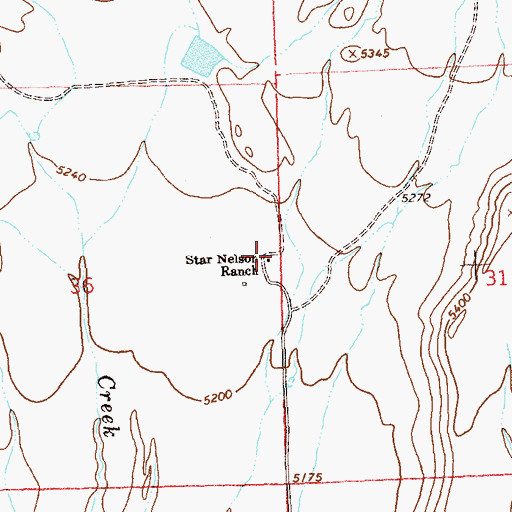 Topographic Map of Star Nelson Ranch, CO