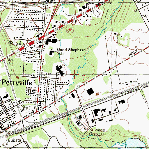 Topographic Map of Coudon Creek, MD