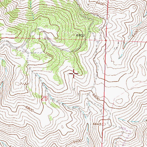 Topographic Map of East Point, NV