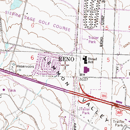 Topographic Map of Horse Ravine, NV