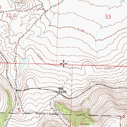 Topographic Map of Jones Creek, NV