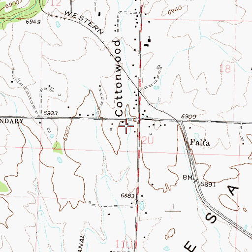 Topographic Map of Griffth (historical), CO