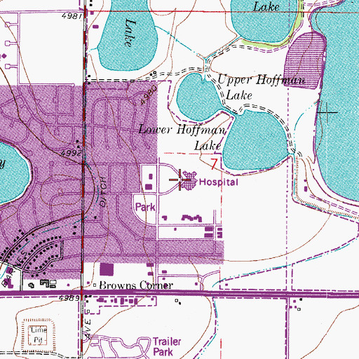 Topographic Map of McKee Medical Center, CO