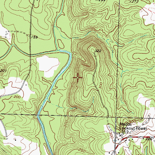 Topographic Map of Summit Loop Trail, NC