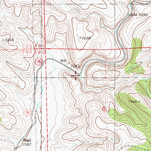 Topographic Map of Last Chance Canyon, NM