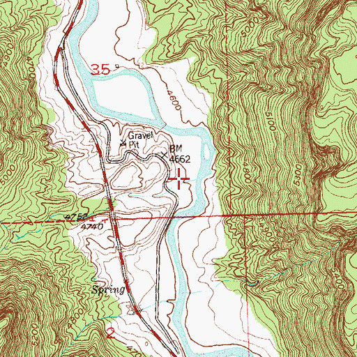 Topographic Map of Cave Canyon, CO