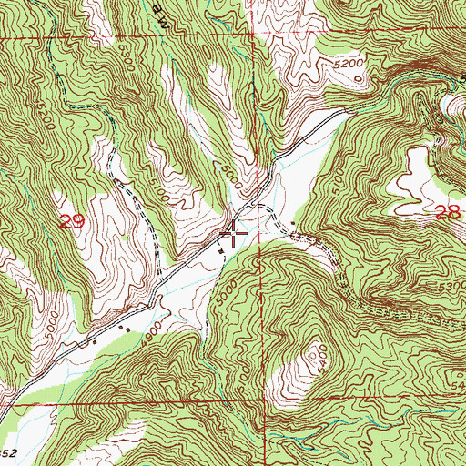 Topographic Map of Wright Draw, CO