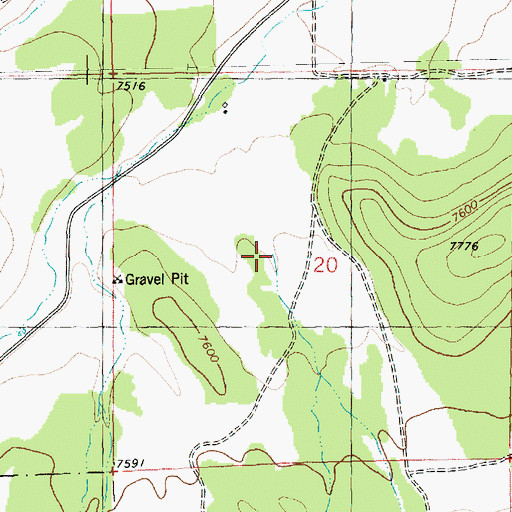 Topographic Map of Padilla Canyon, NM