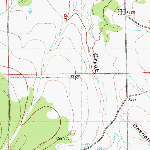 Topographic Map of Killion Canyon, NM