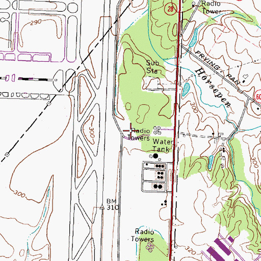 Topographic Map of Willard (historical), VA