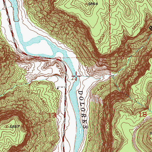 Topographic Map of Bull Canyon, CO