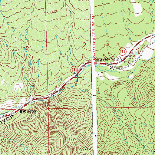 Topographic Map of Turner Gulch, CO
