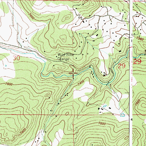 Topographic Map of Rossman Gulch, CO