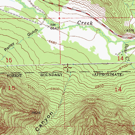 Topographic Map of Yellowjacket Canyon, CO