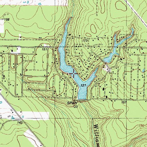 Topographic Map of Lake Connie Jean, TX