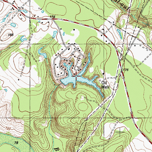 Topographic Map of Sleepy Hollow Lake, TX